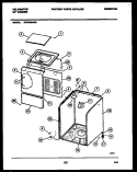 CABINET PARTS Diagram and Parts List for AWP330H3D  Kelvinator Washer
