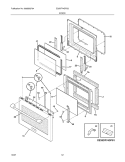 DOOR Diagram and Parts List for E30DF74GPS2  Electrolux Range