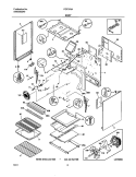BODY Diagram and Parts List for FGF378ACC  Frigidaire Range
