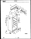 CABINET PARTS Diagram and Parts List for MRT15CBCZ0  Frigidaire Refrigerator