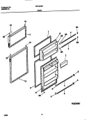 DOORS Diagram and Parts List for FRT16CNHD0  Frigidaire Refrigerator