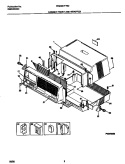 CAB FRNT, WRAPPER Diagram and Parts List for WAB067F7B2  Frigidaire Air Conditioner