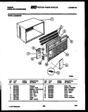 CABINET PARTS Diagram and Parts List for AK24E6RVB  Gibson Air Conditioner