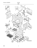 BODY Diagram and Parts List for CFES365ES6  Frigidaire Range