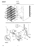 SYSTEM Diagram and Parts List for UL2100ECW0  Electrolux Freezer