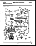 MOTOR PUMP PARTS Diagram and Parts List for 61-1160-23  Tappan Dishwasher