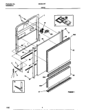 DOOR Diagram and Parts List for MDB531RFR1  Frigidaire Dishwasher