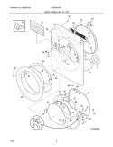 FRONT PANEL/LINT FILTER Diagram and Parts List for AGQ6000ES4  Frigidaire Dryer