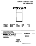 COVER Diagram and Parts List for TRT18NREW2  Tappan Refrigerator
