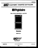 COVER Diagram and Parts List for REM77BL2  Frigidaire Microwave Oven Combo