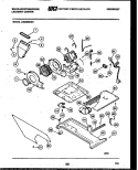 MOTOR, BLOWER AND CABINET PARTS Diagram and Parts List for LE600MXD2  Frigidaire Washer Dryer Combo