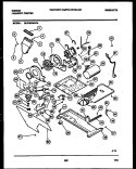 BLOWER, IDLER ARM CLUTCH AND MOTOR Diagram and Parts List for GL27M6WAFA  Gibson Washer Dryer Combo