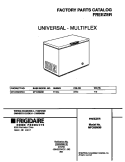 COVER Diagram and Parts List for MFC05M3BW4  Frigidaire Freezer