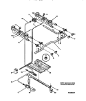 BURNER Diagram and Parts List for MGF324WBSA  Frigidaire Range