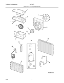 COOLING & AIR FLOW SYSTEMS Diagram and Parts List for FAC106P1A6  Frigidaire Air Conditioner