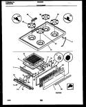COOKTOP AND BROILER DRAWER PARTS Diagram and Parts List for CGC3M2DXG  Gibson Range