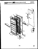 DOOR PARTS Diagram and Parts List for FU169JRD2  Frigidaire Freezer