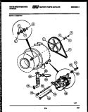 DRIVE COMPONENTS Diagram and Parts List for LT200PXW1  Frigidaire Washer