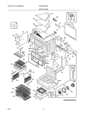 UPPER OVEN Diagram and Parts List for E30EW8CGSS5  Electrolux Wall Oven