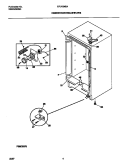 CABINET / CONTROL / SHELVES Diagram and Parts List for GFU12M2AW6  Gibson Freezer