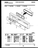 CONSOLE AND CONTROL PARTS Diagram and Parts List for FDB874RBT0  Frigidaire Dishwasher