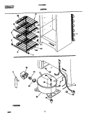 SYSTEM Diagram and Parts List for FFU12M5CW2  Frigidaire Freezer