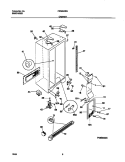CABINET Diagram and Parts List for FRS20ZSGB2  Frigidaire Refrigerator