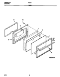 DOOR Diagram and Parts List for 31-2232-00-03  Tappan Range