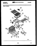 SHELVES AND SUPPORTS Diagram and Parts List for TAK180EN0V  Kelvinator Refrigerator