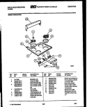 BACKGUARD AND COOKTOP PARTS Diagram and Parts List for KF201KDW4  Frigidaire Range