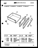 DRAWER PARTS Diagram and Parts List for 31-2238-00-06  Tappan Range