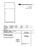 COVER Diagram and Parts List for WRT15MB3AW2  Westinghouse Refrigerator