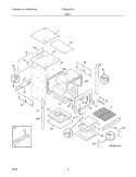 BODY Diagram and Parts List for FGB24L2ECA  Frigidaire Wall Oven