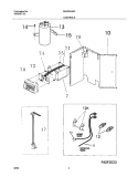 CONTROLS Diagram and Parts List for FAS225J2A3  Frigidaire Air Conditioner