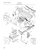 CONTROL PANEL Diagram and Parts List for ATFB7000EP0  Frigidaire Washer