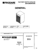 COVER Diagram and Parts List for MDH15FN1  Frigidaire Dehumidifier
