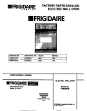 COVER Diagram and Parts List for FEB500CESA  Frigidaire Wall Oven