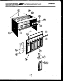 CABINET PARTS Diagram and Parts List for AL183J2A3  Frigidaire Air Conditioner