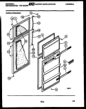 DOOR PARTS Diagram and Parts List for GTN140WG2  Frigidaire Refrigerator