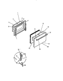 DOOR Diagram and Parts List for KF300GDD2  Frigidaire Range