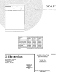COVER Diagram and Parts List for CDB500CGB3  Crosley Dishwasher