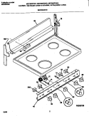 BACKGUARD Diagram and Parts List for MEF300PXWF  Frigidaire Range