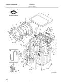 CABINET / TOP Diagram and Parts List for LTF6000ES1  Frigidaire Washer