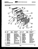 CABINET PARTS Diagram and Parts List for AR14ME5P1  Frigidaire Air Conditioner