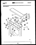 DOOR PARTS Diagram and Parts List for DES100FD2  Kelvinator Dryer
