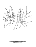 DOOR INTERLOCK SWITCHES, MAGNETRON, Diagram and Parts List for MC640C0  Frigidaire Microwave