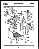 CABINET PARTS Diagram and Parts List for WALL1  Frigidaire Washer