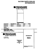 COVER Diagram and Parts List for F44P21ATD0  Frigidaire Refrigerator