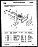 BROILER DRAWER PARTS Diagram and Parts List for 32-2539-00-01  Tappan Range