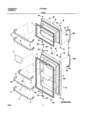 DOOR Diagram and Parts List for FRT15IB3AQ2  Frigidaire Refrigerator